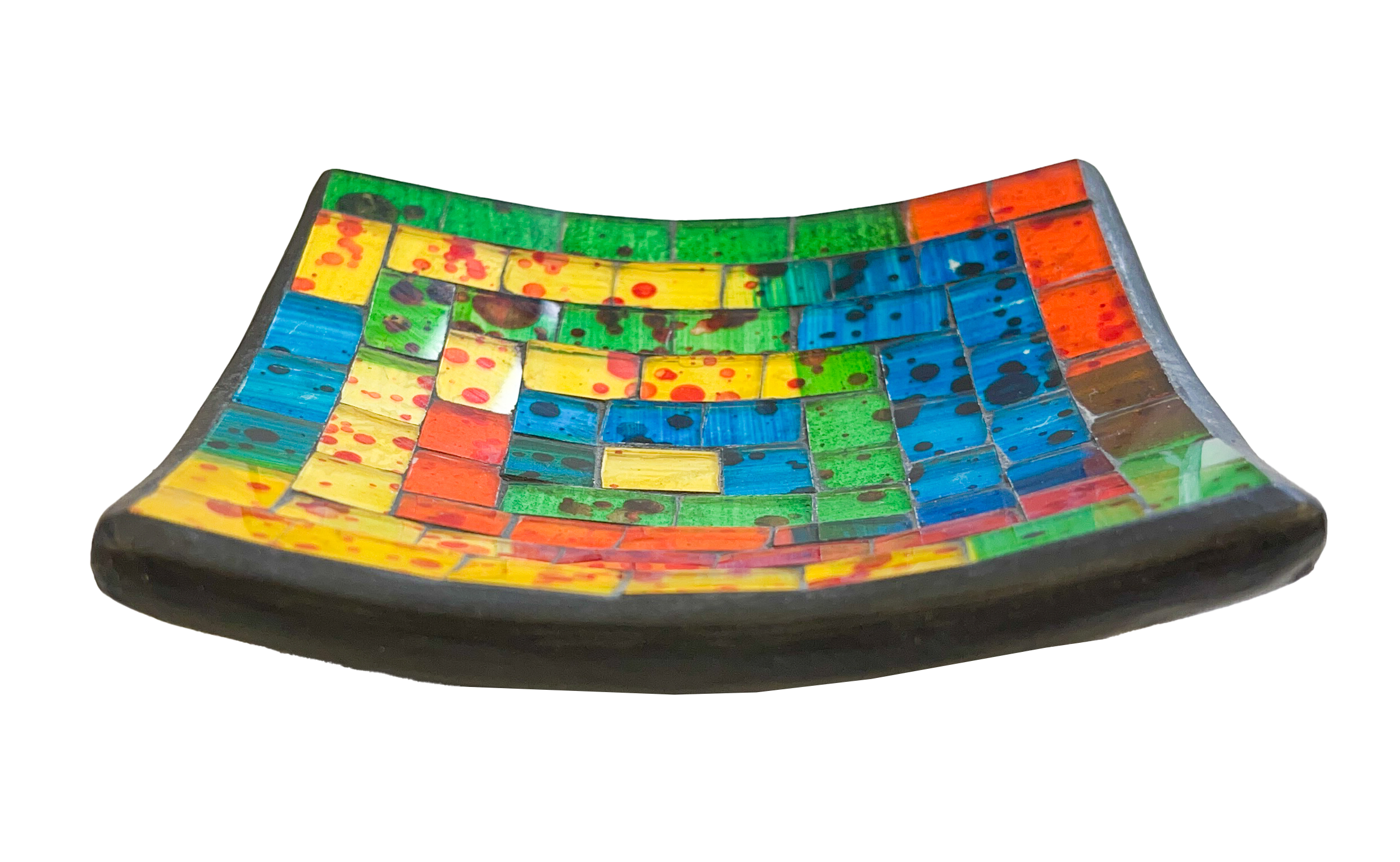 Square Mosaic Bowl - Rainbow