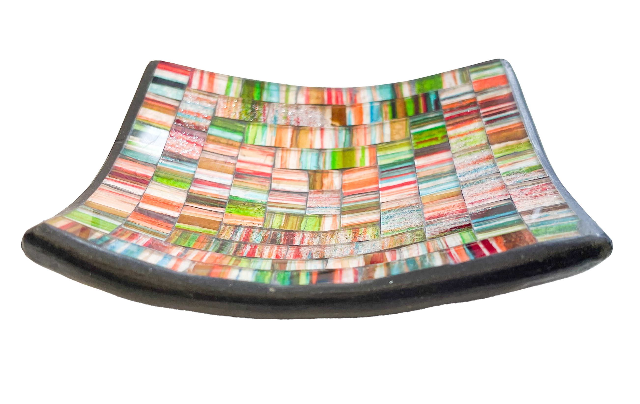 Square Mosaic Bowl - Multicoloured