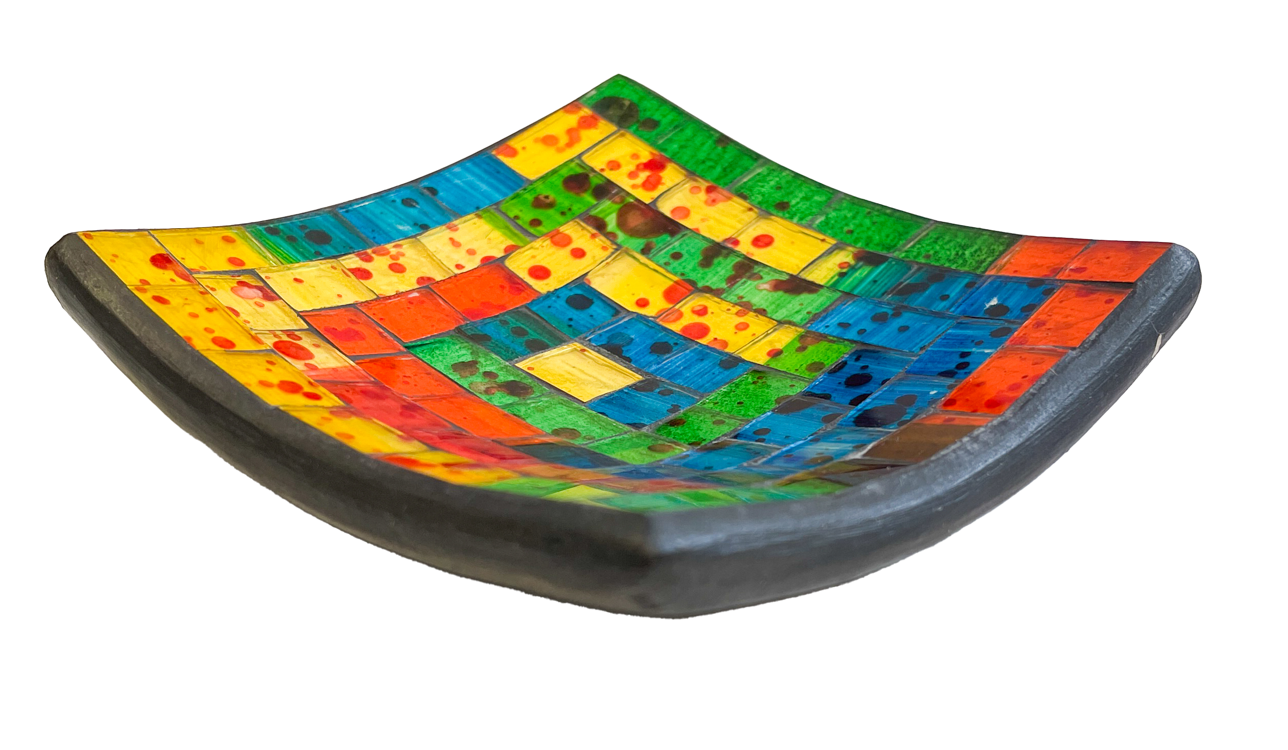 Square Mosaic Bowl - Rainbow