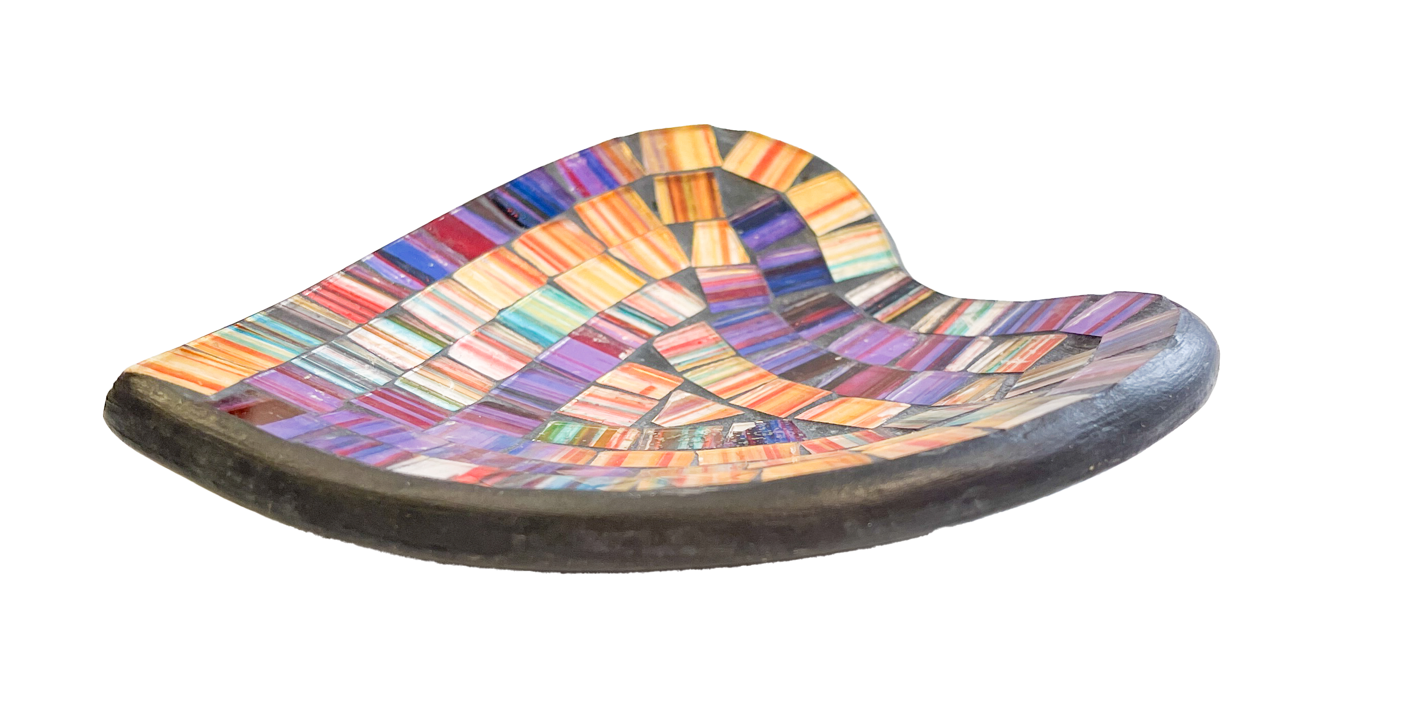 Heart Mosaic Bowl - Purple/Gold