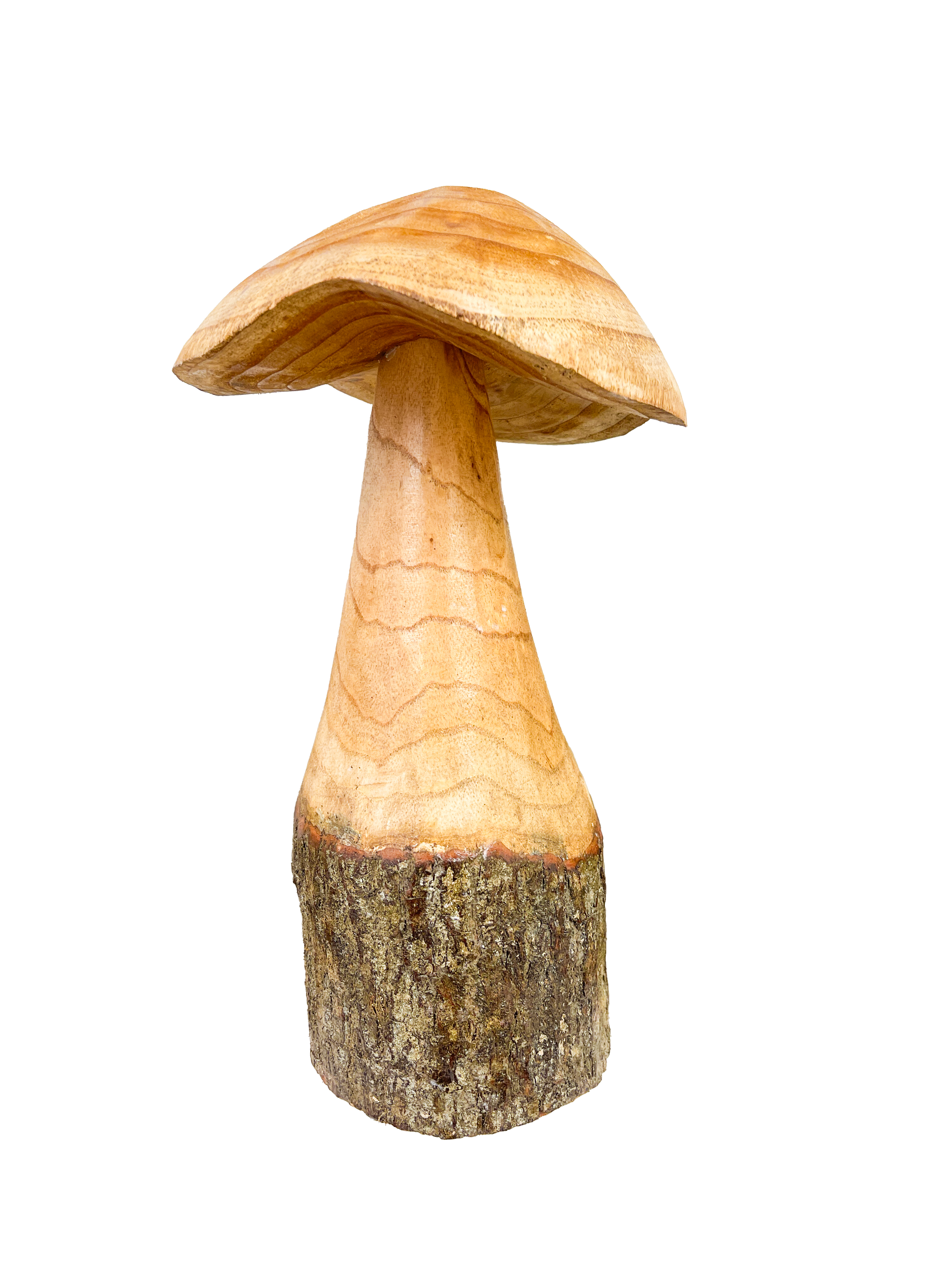 Wooden Carved Mushrooms Set of 3