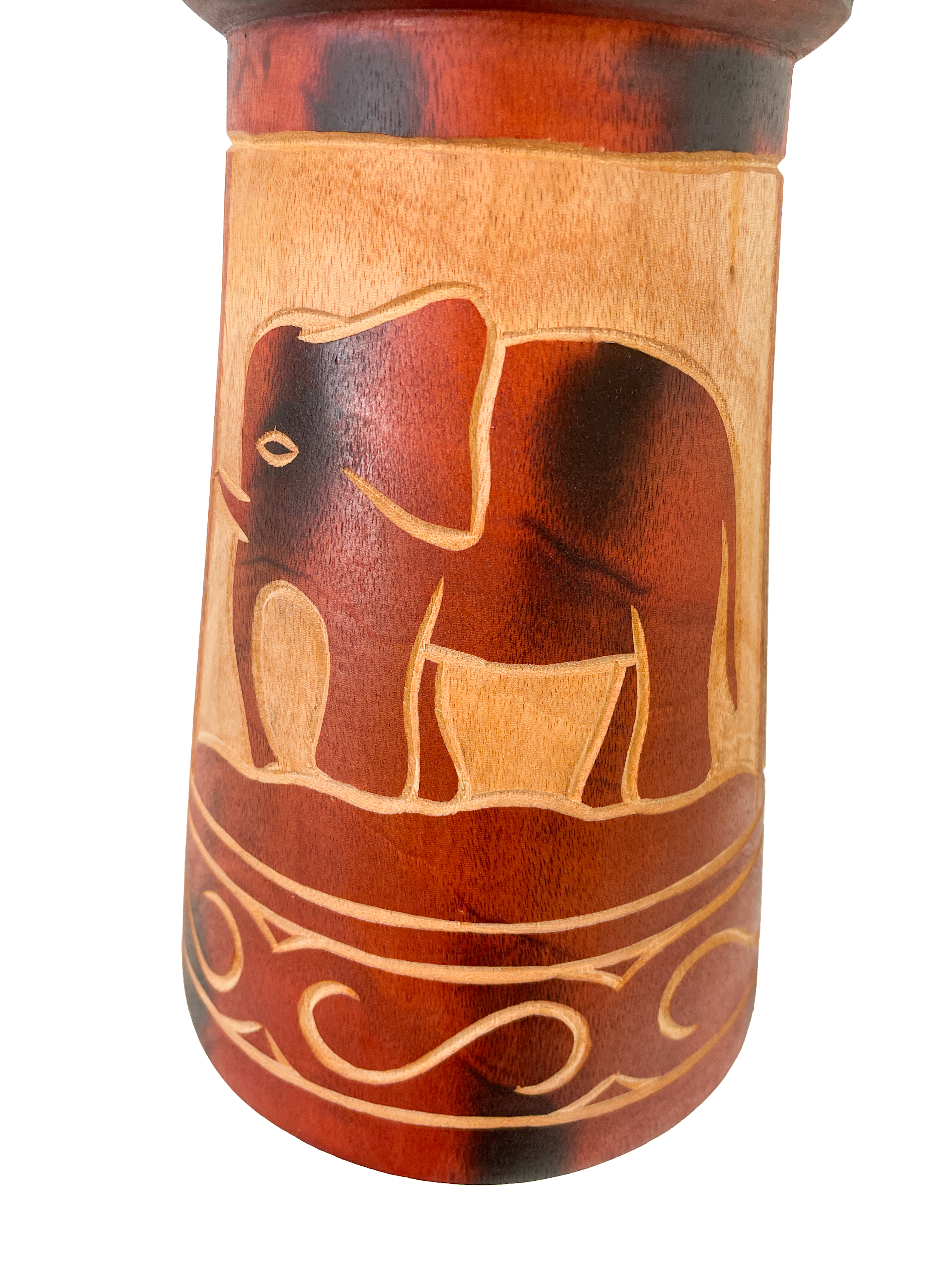 Wooden Djembe Drum - Brown Elephant 40cm