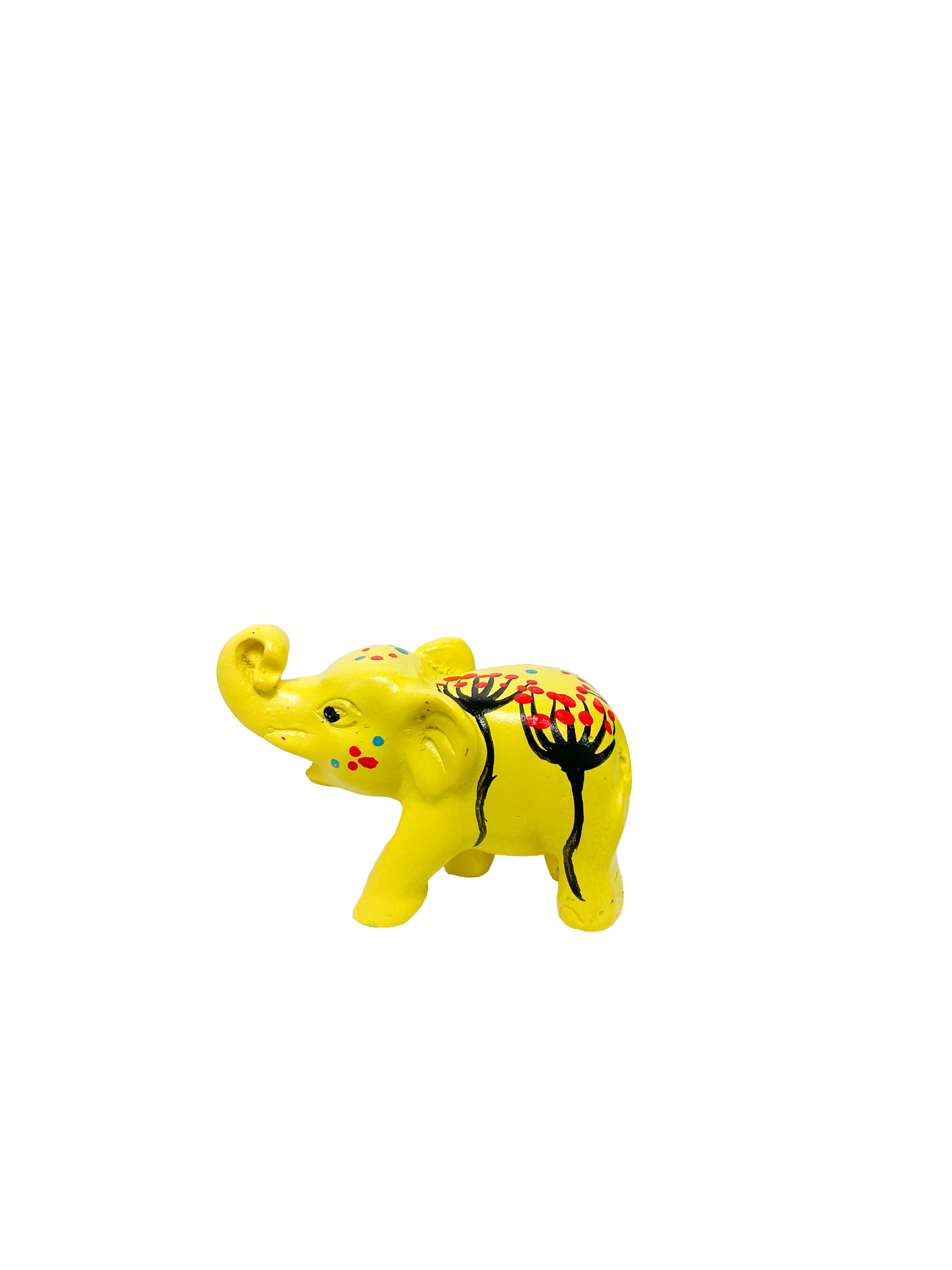 Painted Resin Elephants - Small