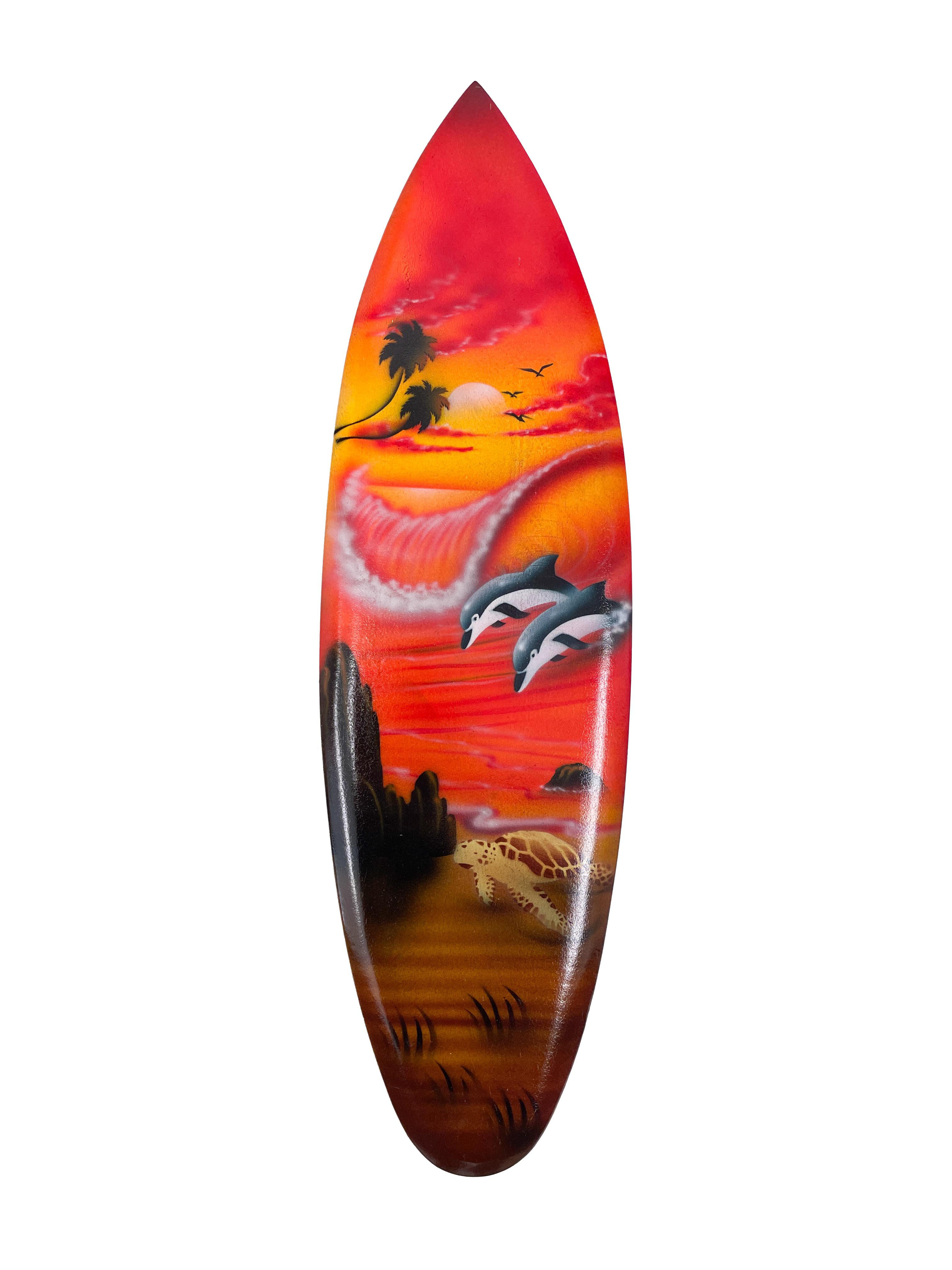 Wooden Painted Surfboard - Various Sizes