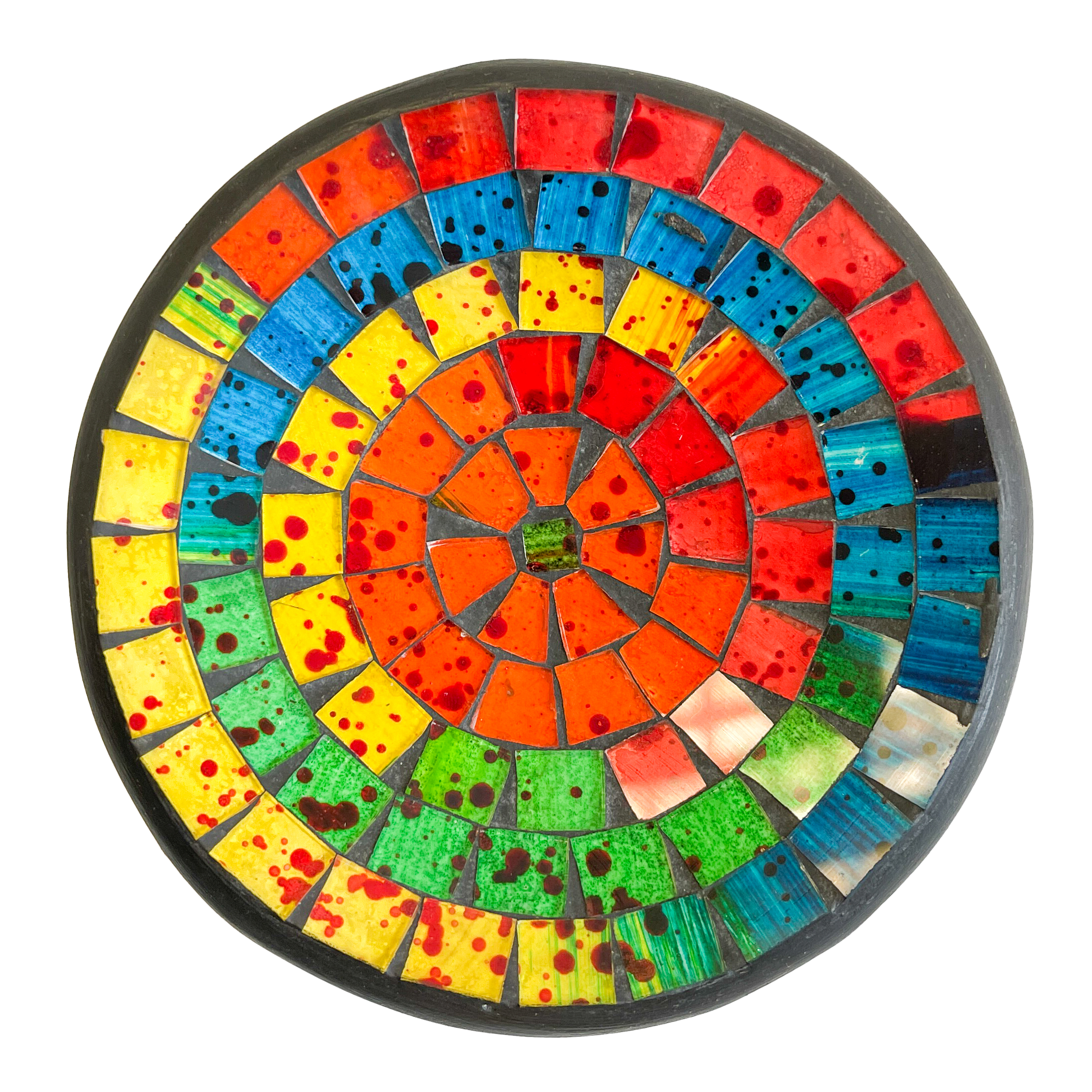 Round Mosaic Bowl - Rainbow