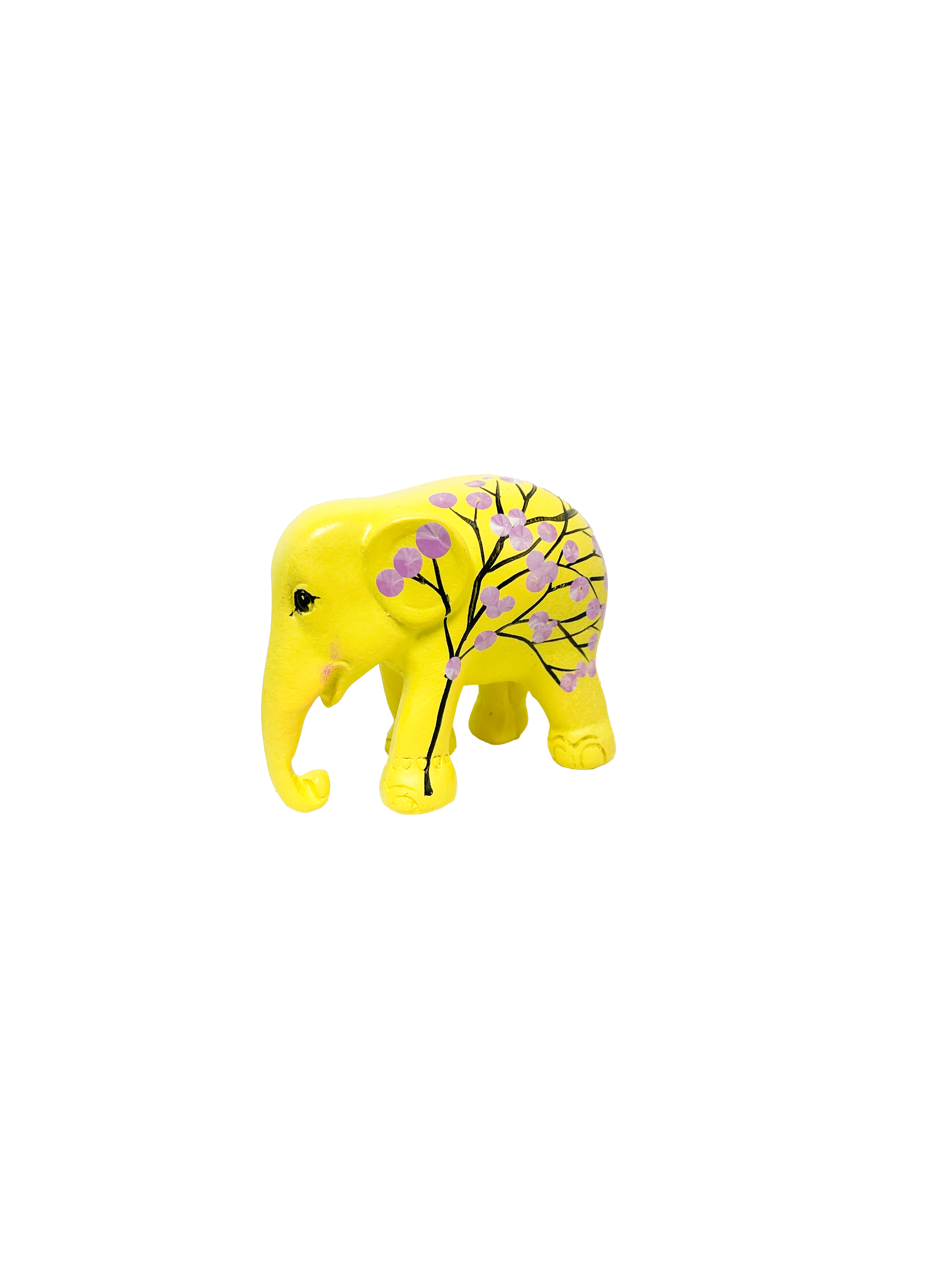 Painted Resin Elephants - Medium