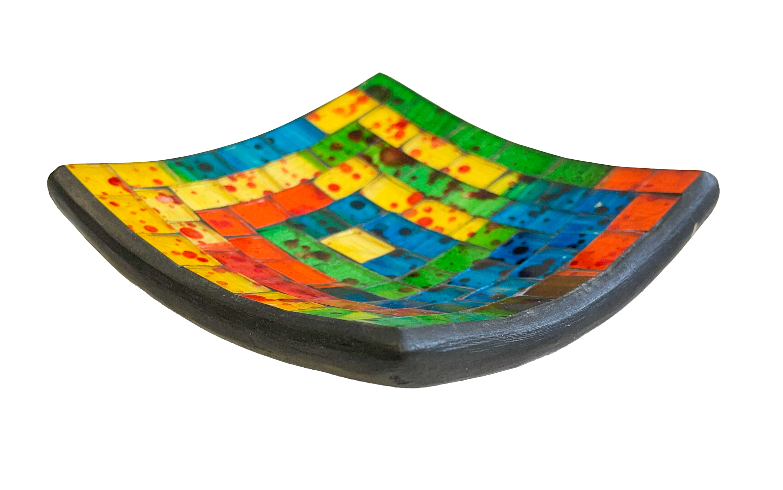 Square Mosaic Bowl - Rainbow