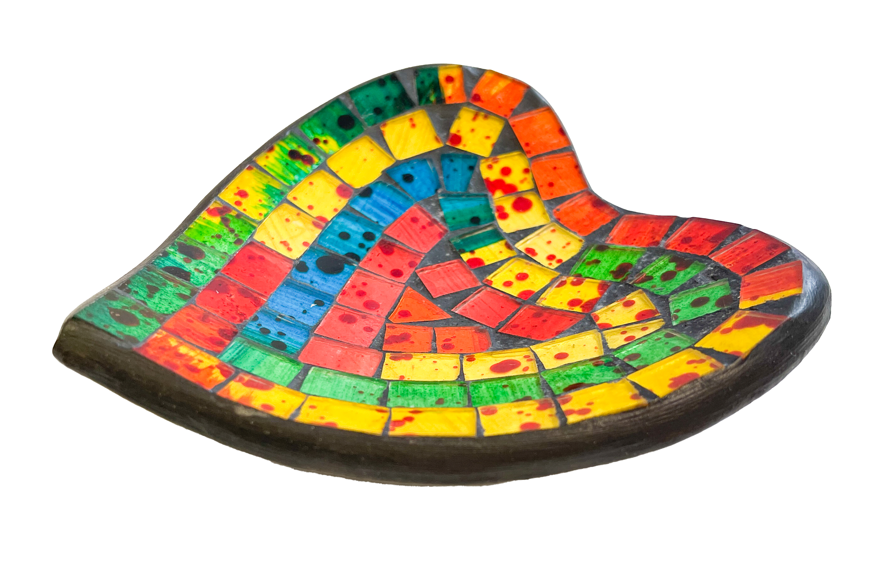 Heart Mosaic Bowl - Rainbow