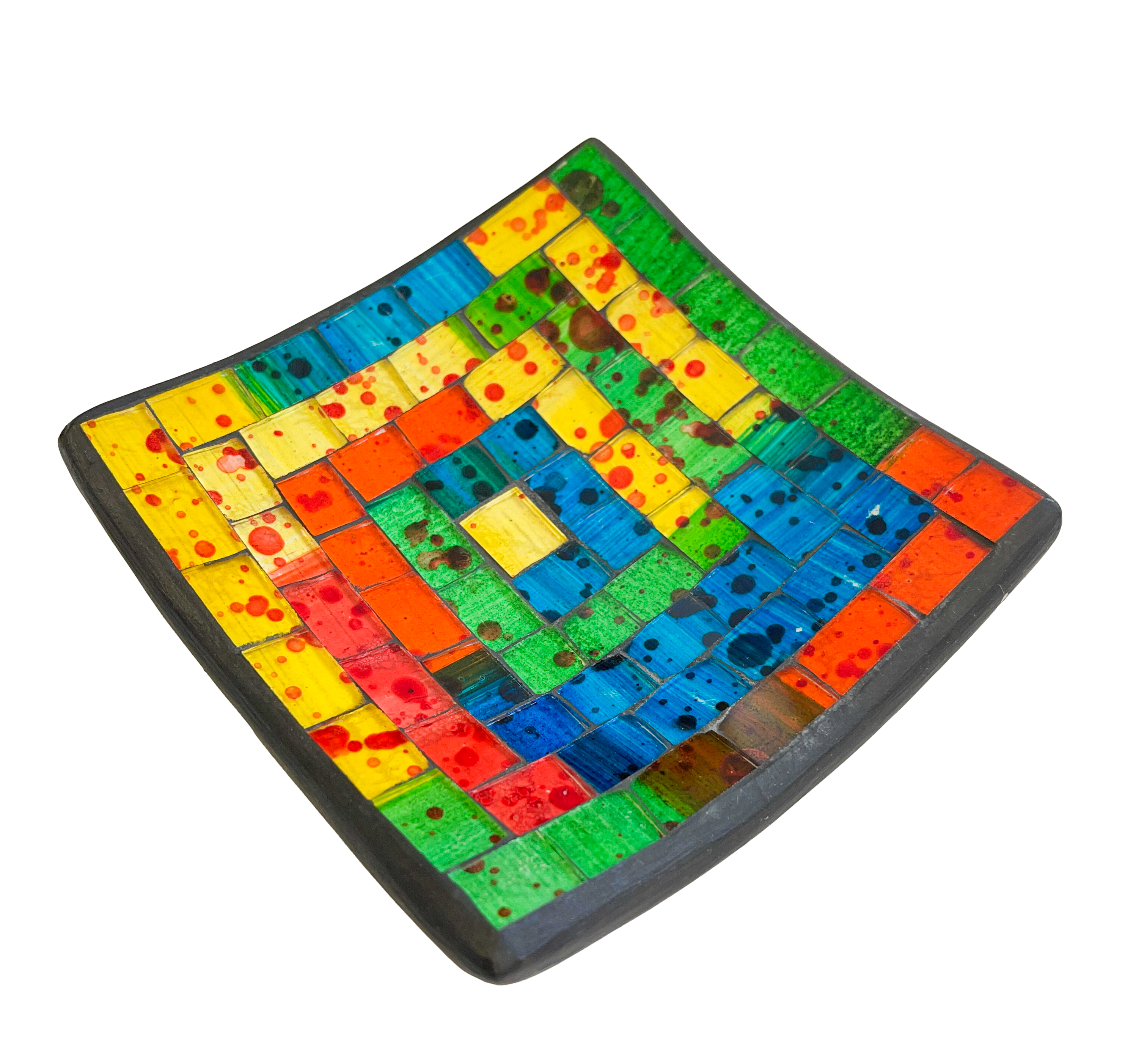 Square Mosaic Bowl - Rainbow