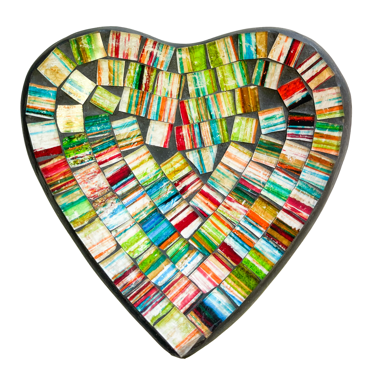 Heart Mosaic Bowl - Multicoloured
