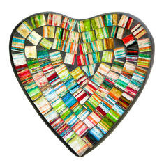 Heart Mosaic Bowl - Multicoloured