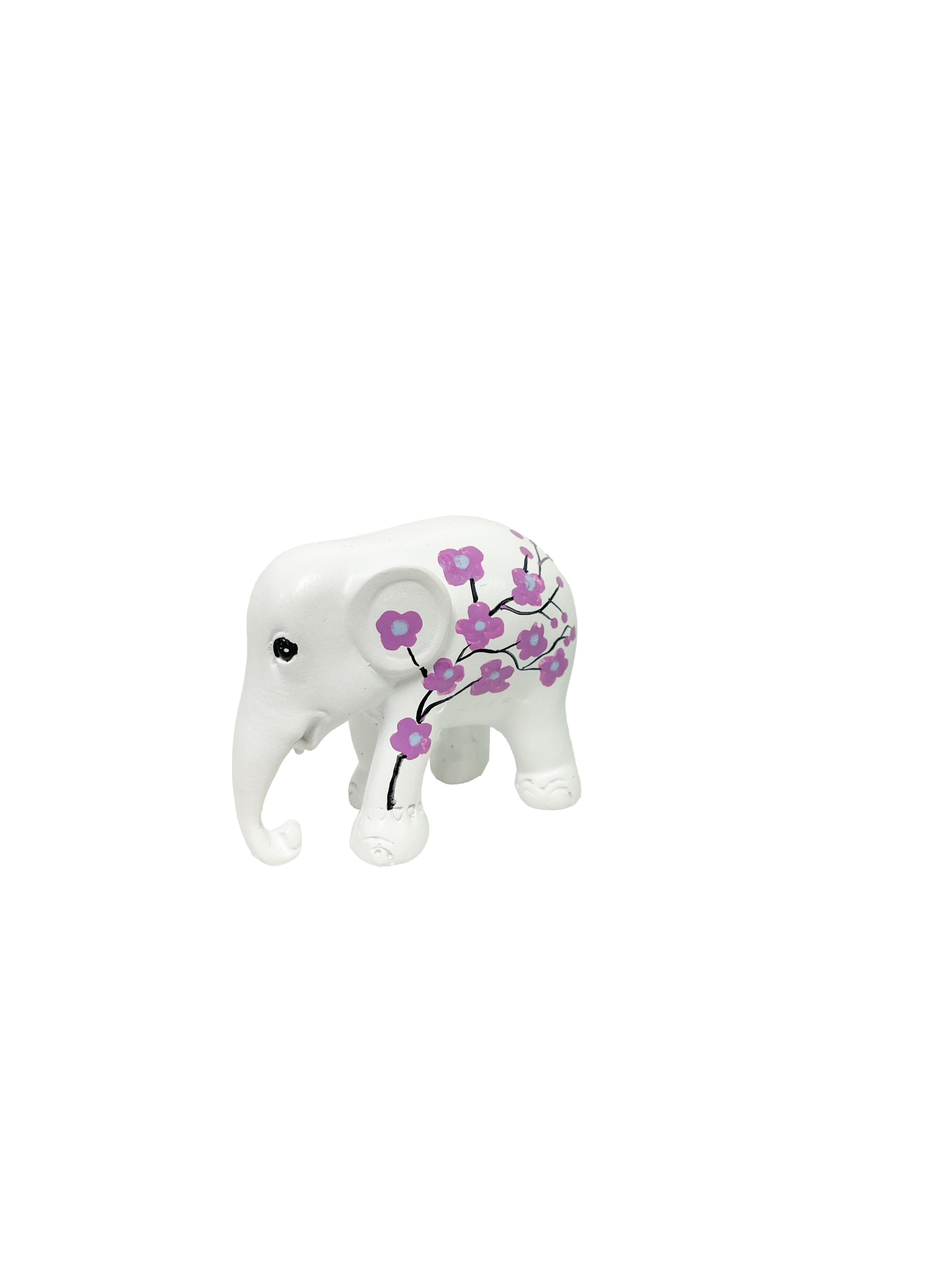 Painted Resin Elephants - Medium