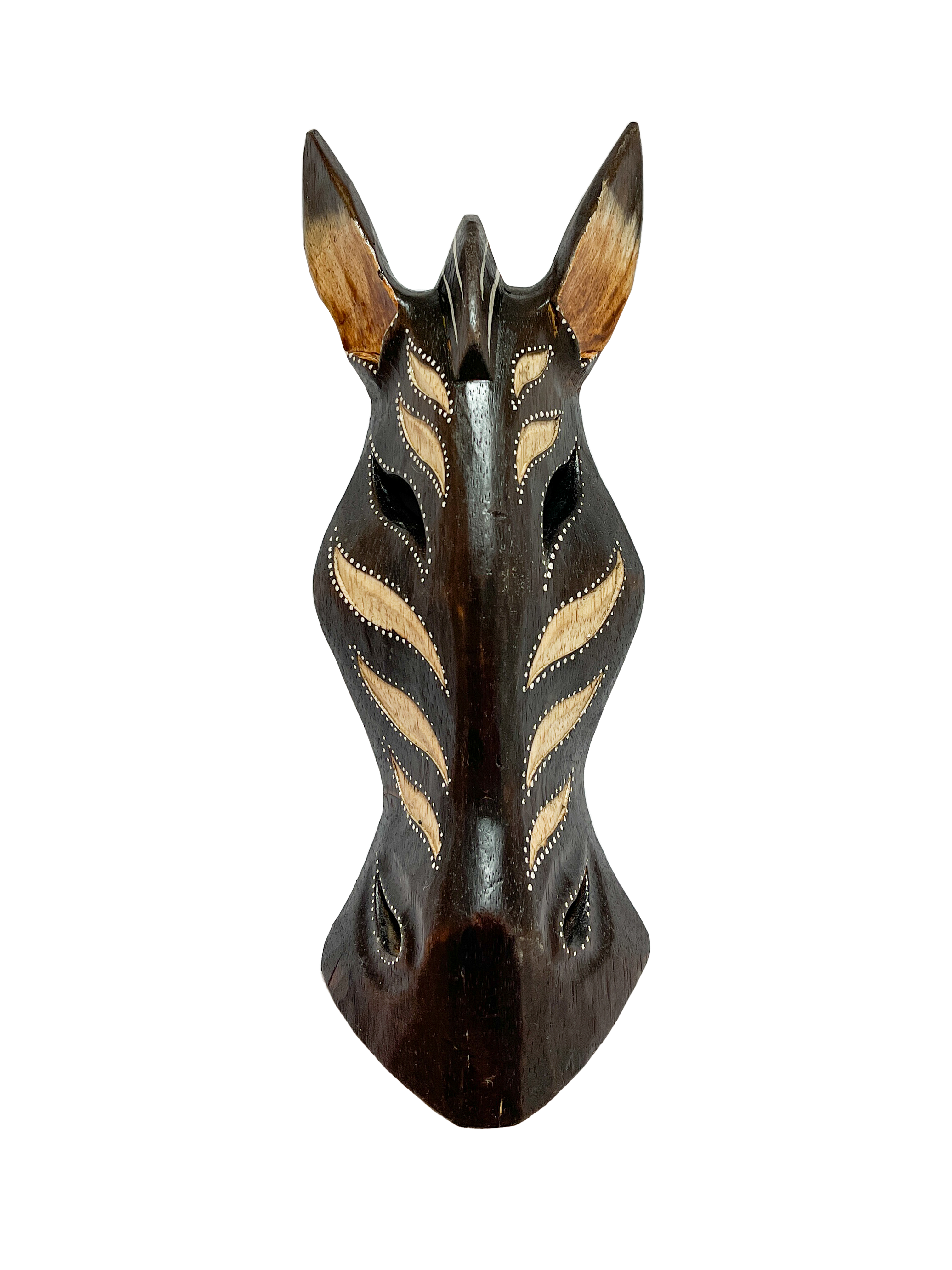 Brown Zebra Mask - Various Sizes