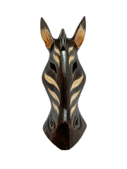 Brown Zebra Mask - Various Sizes