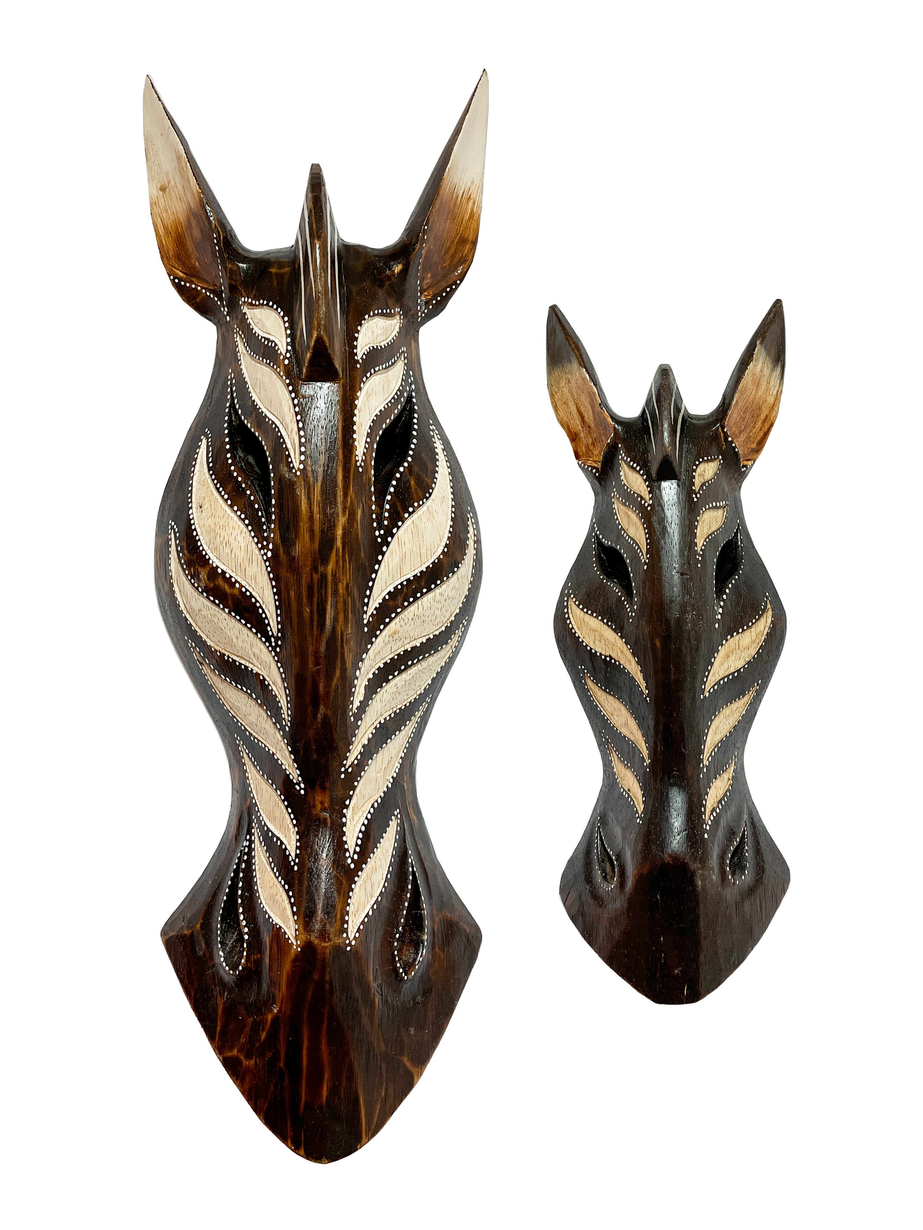 Brown Zebra Mask - Various Sizes