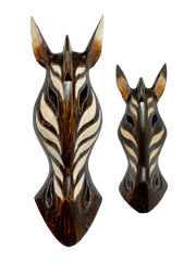 Brown Zebra Mask - Various Sizes