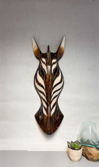 Brown Zebra Mask - Various Sizes