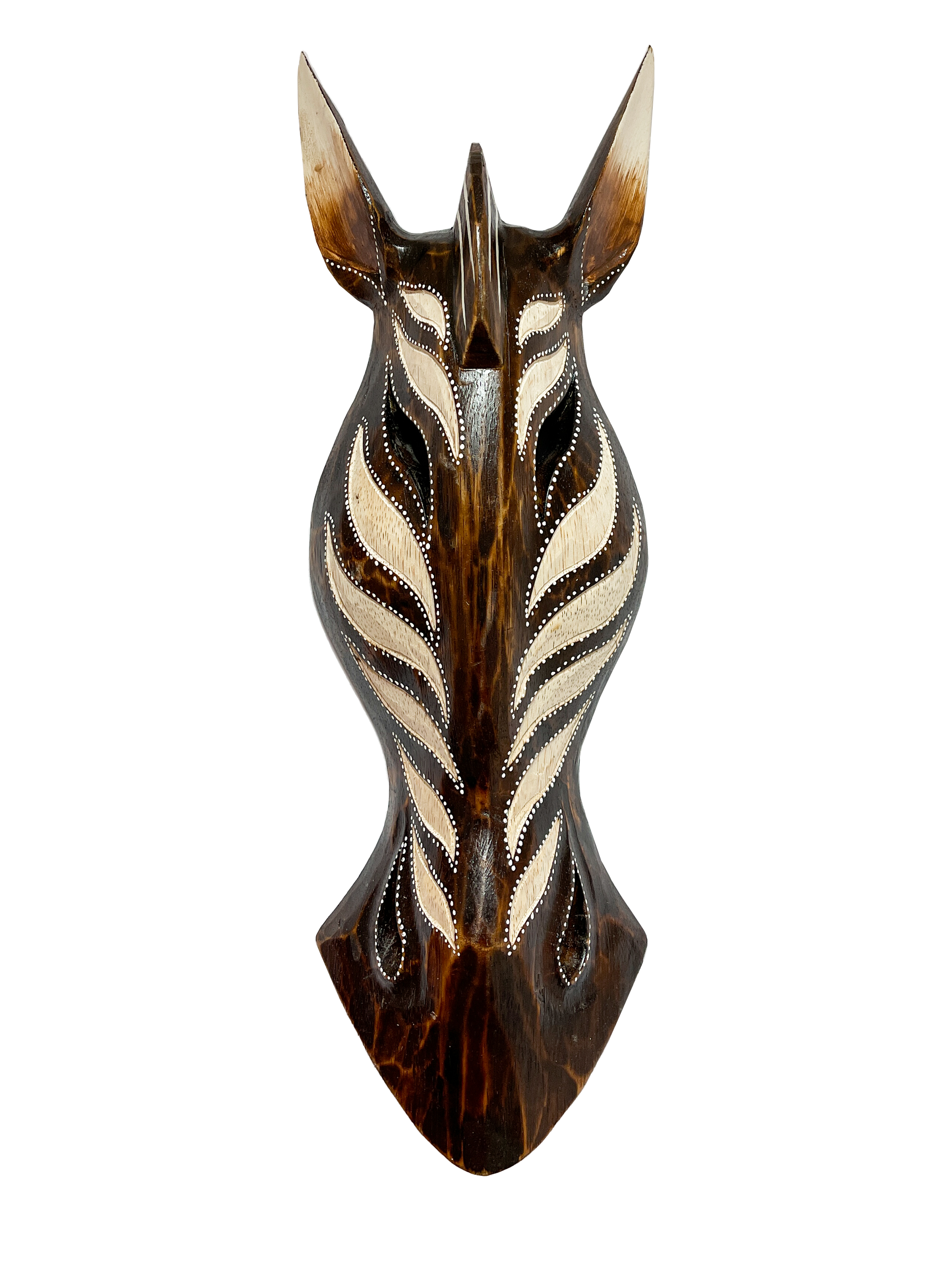 Brown Zebra Mask - Various Sizes