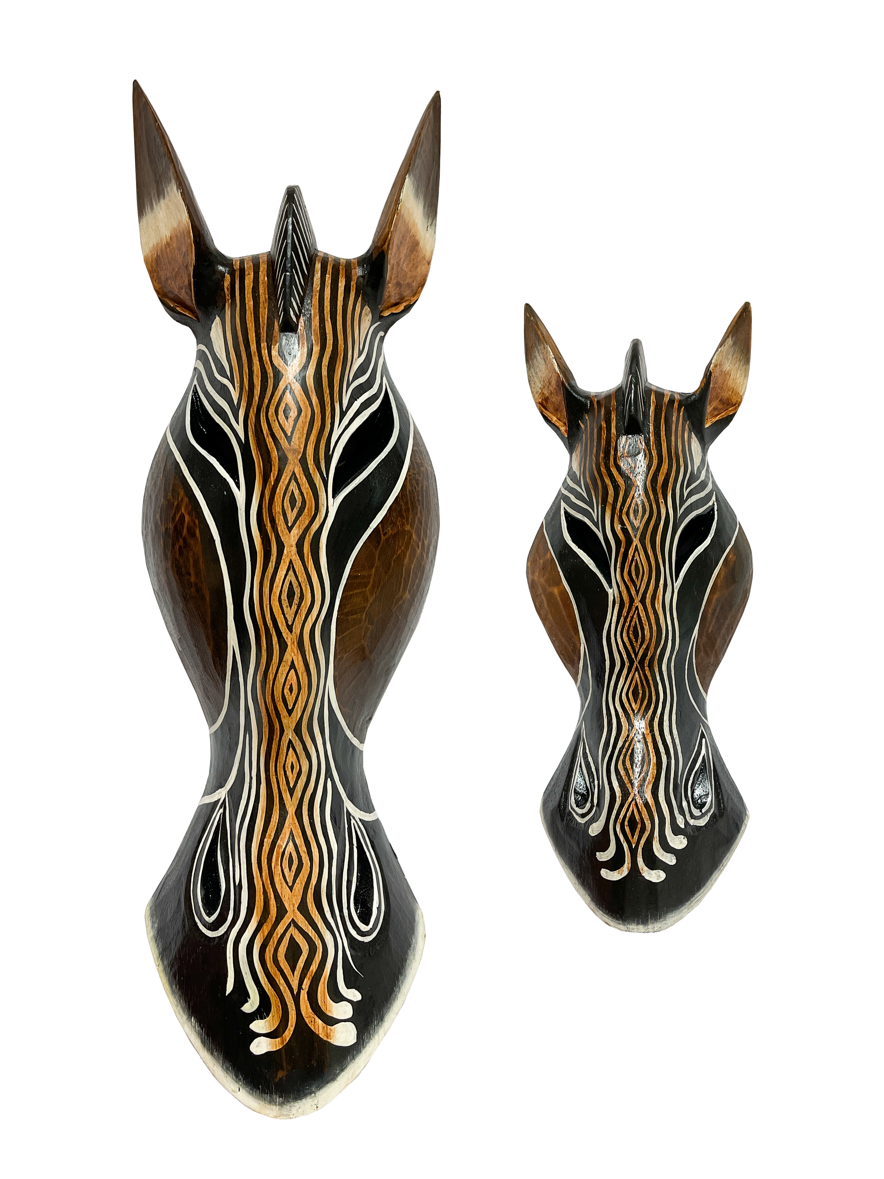 Zebra Mask Gold Wave - Various Sizes