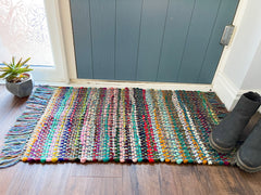 Recycled Chindi Rug - Rainbow