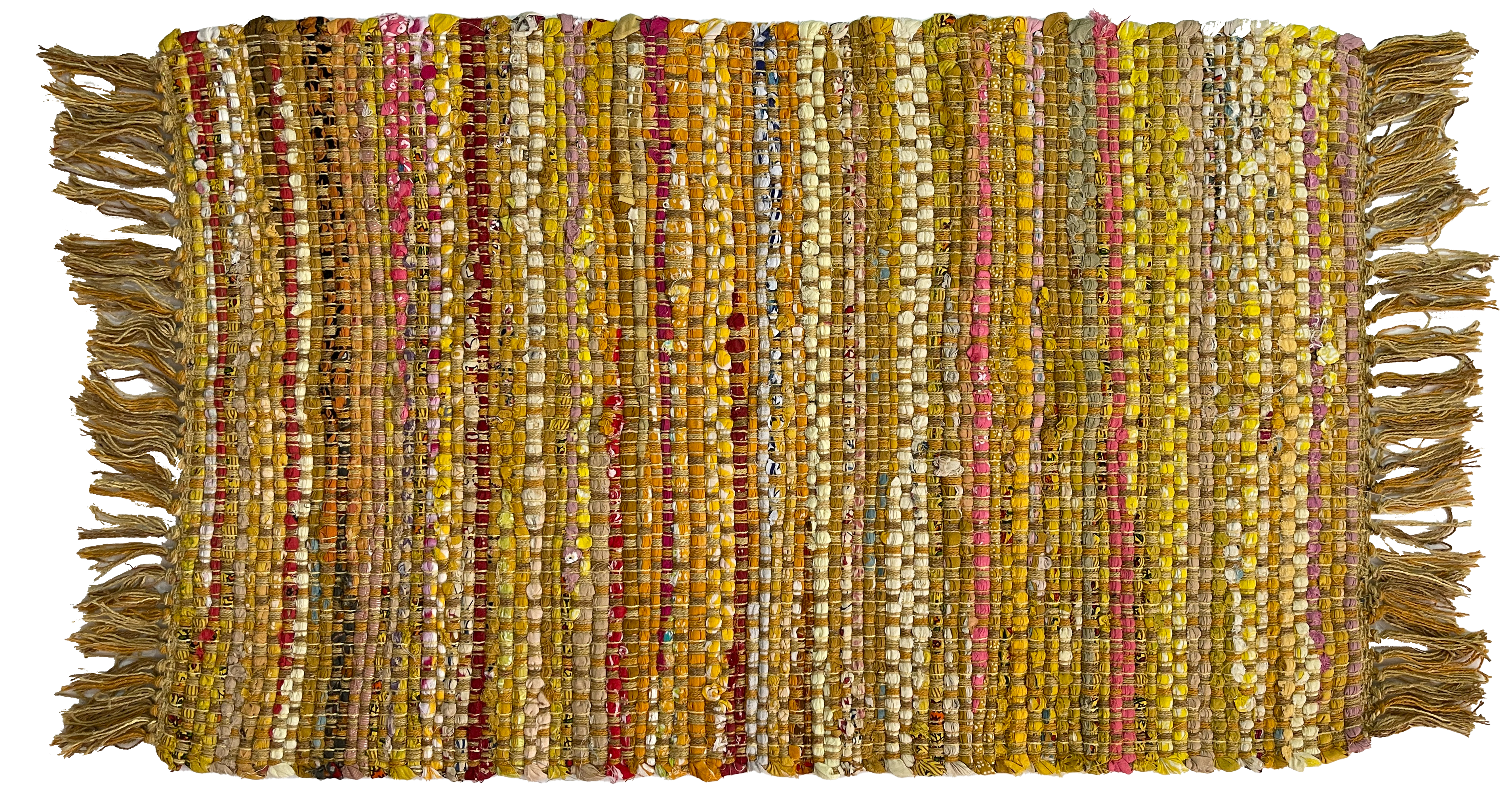 Recycled Chindi Rug - Yellow