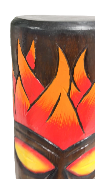 Wood Tiki Log - Assorted Designs 70cm