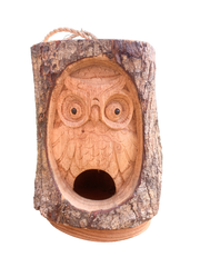 Wooden Owl Bird House