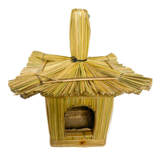 Straw Bird House - Square