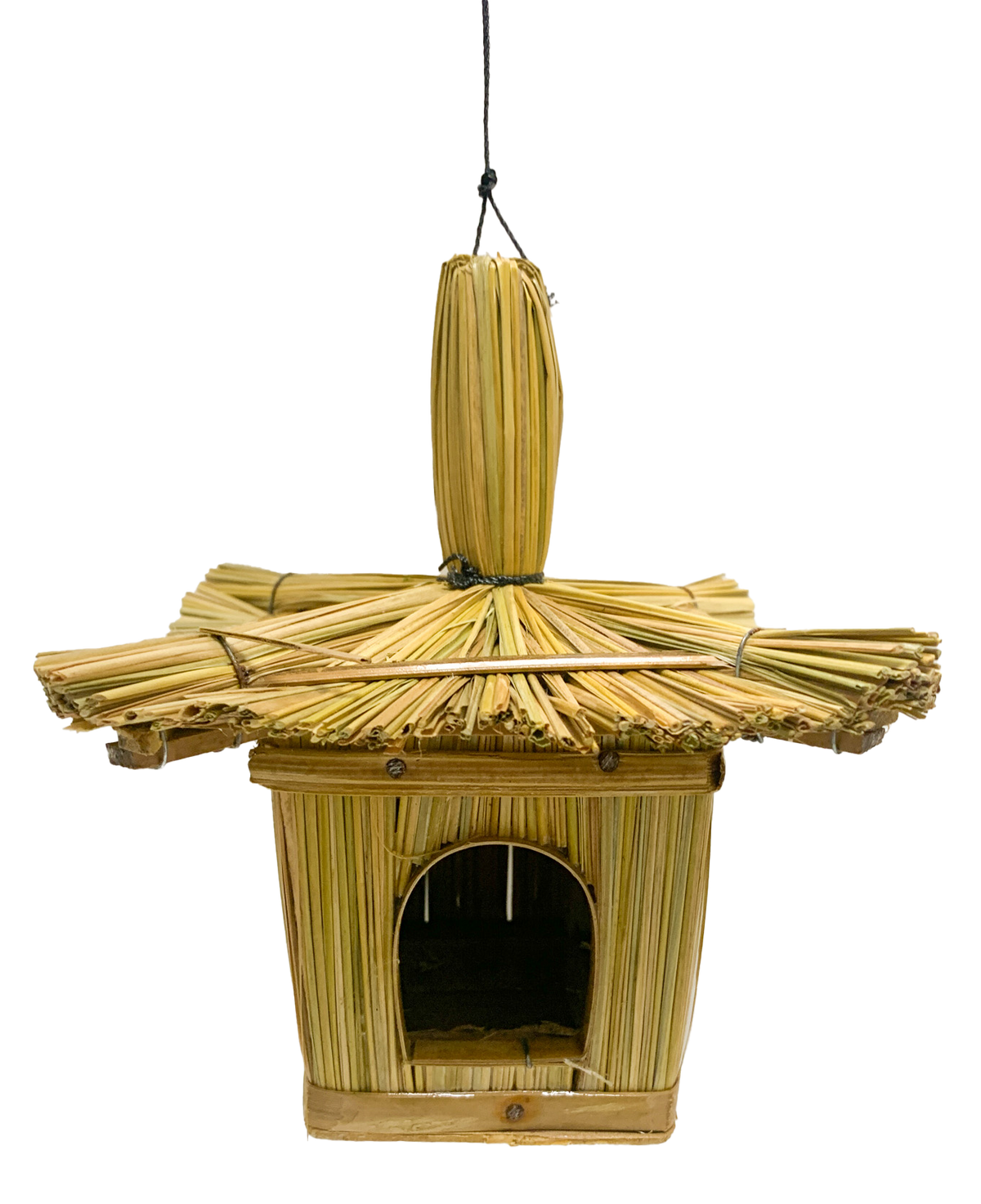 Straw Bird House - Square