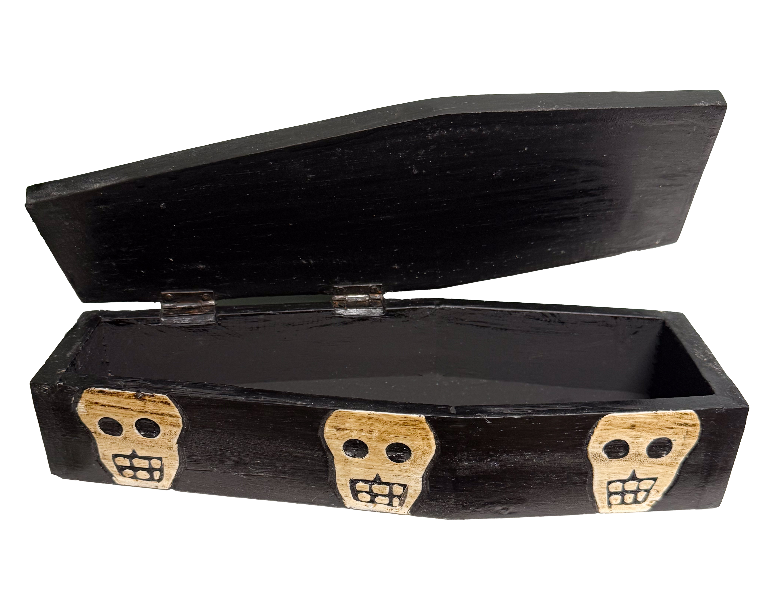 Wooden Box Skeleton Coffin