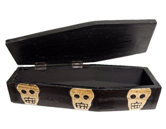 Wooden Box Skeleton Coffin
