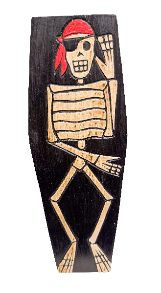 Wooden Box Skeleton Coffin