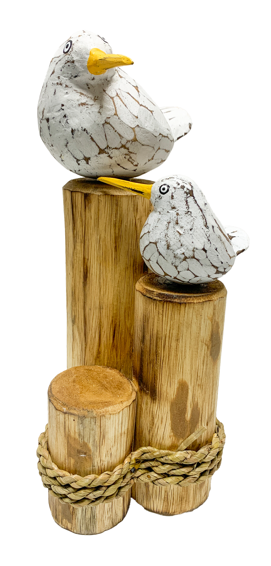 Handpainted Carved Wooden Boolbird Baby