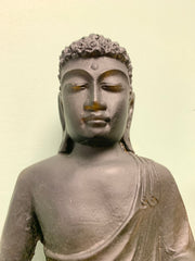 Black Resin Buddha - Open Hand