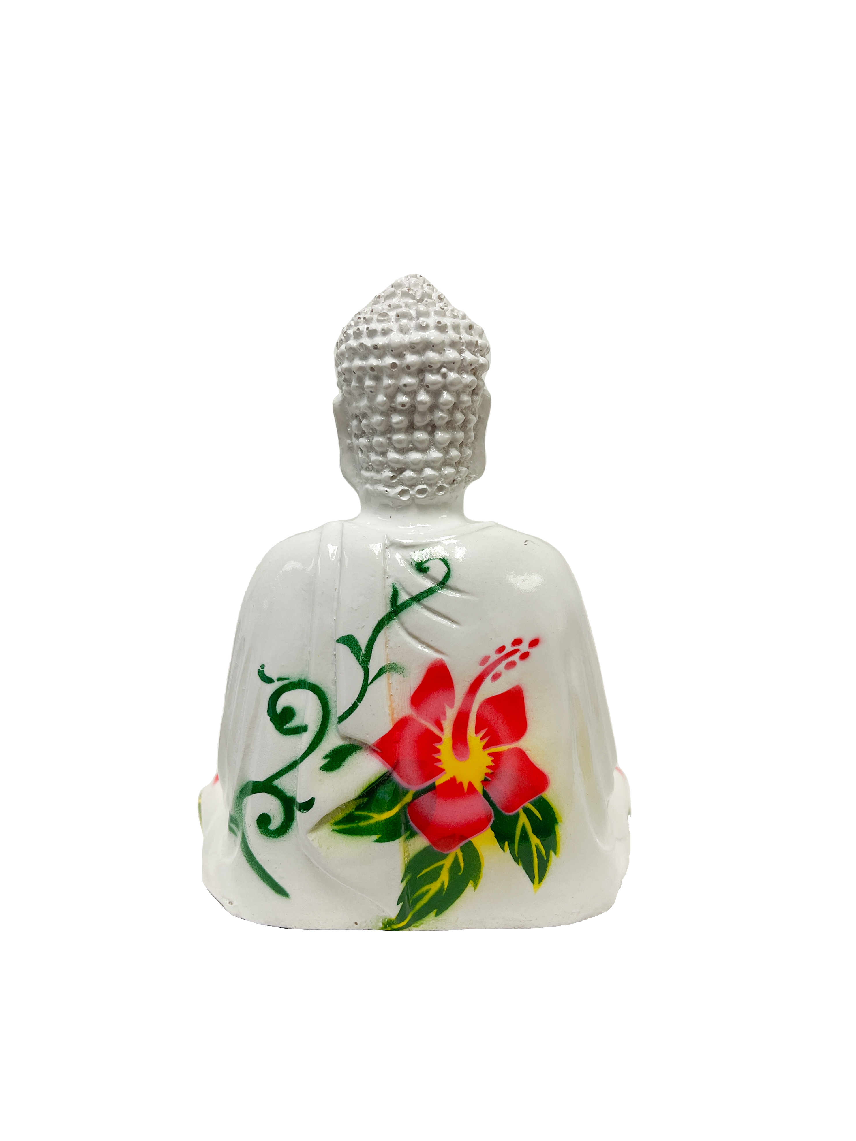 Resin Flower Buddha White - Various Sizes