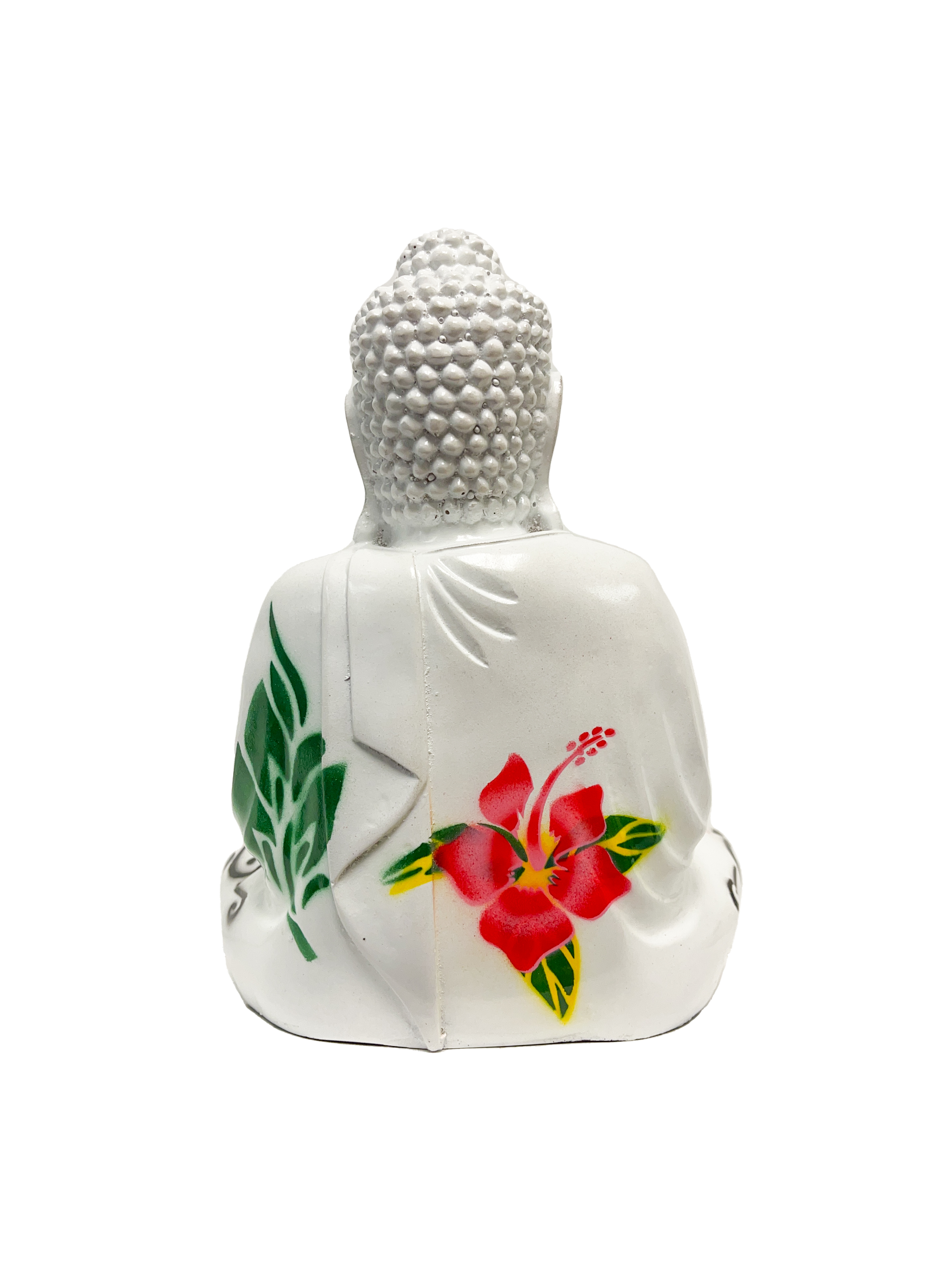 Resin Flower Buddha White - Various Sizes