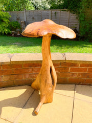 Freestanding Teak Mushroom 80cm