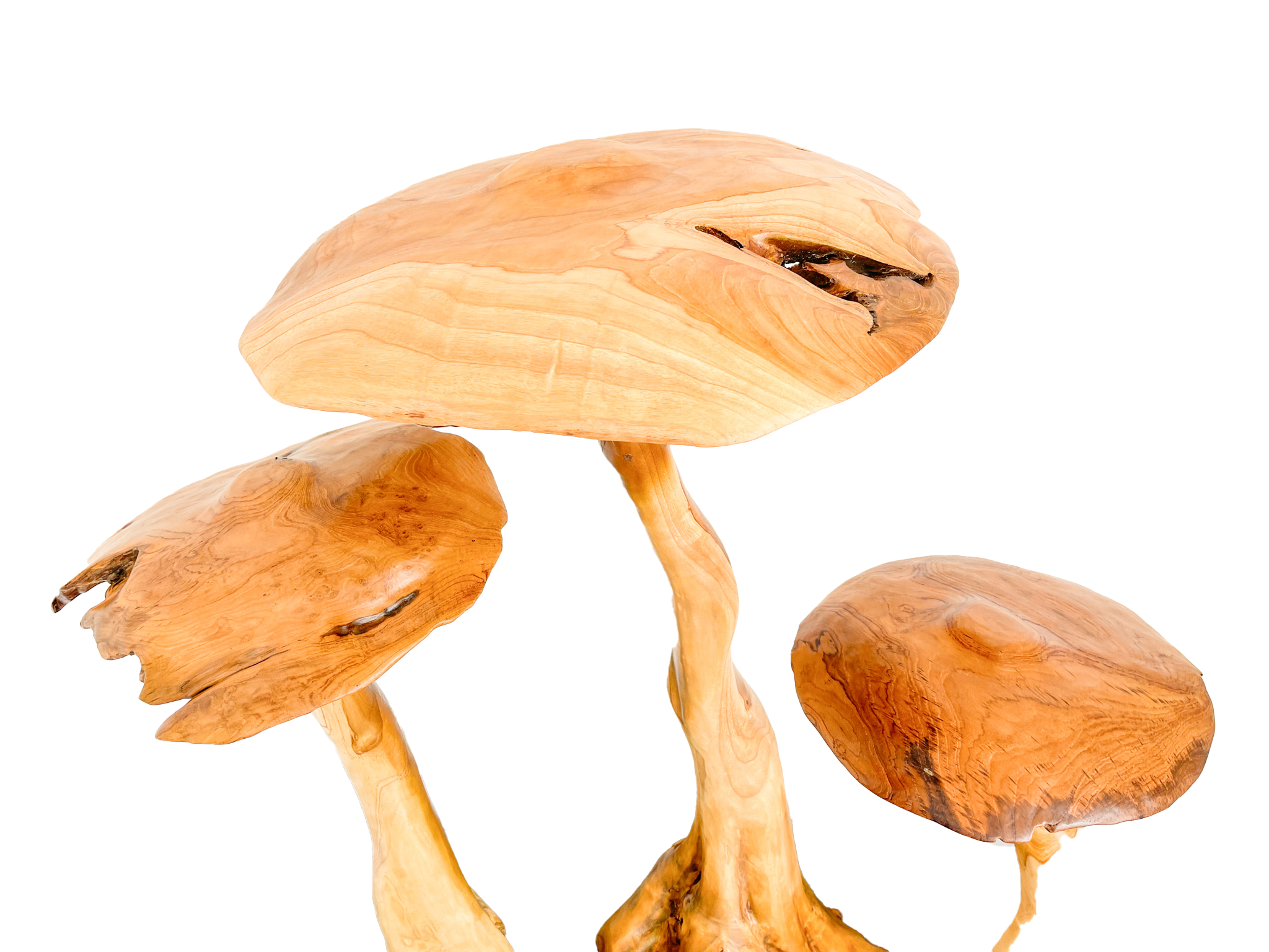 Large Teak Mushroom Set of Three - 80cm, 100cm and 120cm