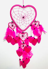 Heart Dreamcatcher with Capiz in Assorted Colours - Various Sizes