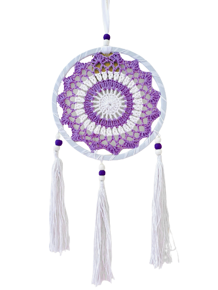 Dreamcatcher Crochet Purple Pastel - Various Sizes