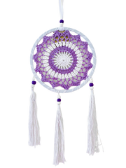 Dreamcatcher Crochet Purple Pastel - Various Sizes