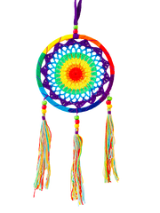 Crochet Dreamcatcher Rainbow - Various Sizes