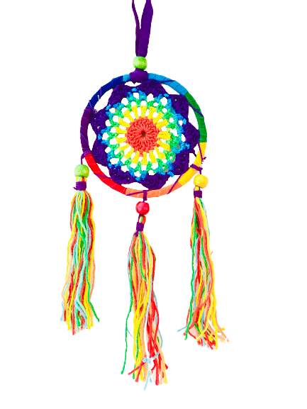 Crochet Dreamcatcher Rainbow - Various Sizes