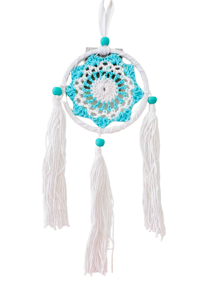 Dreamcatcher Crochet Turquoise Pastel - Various Sizes