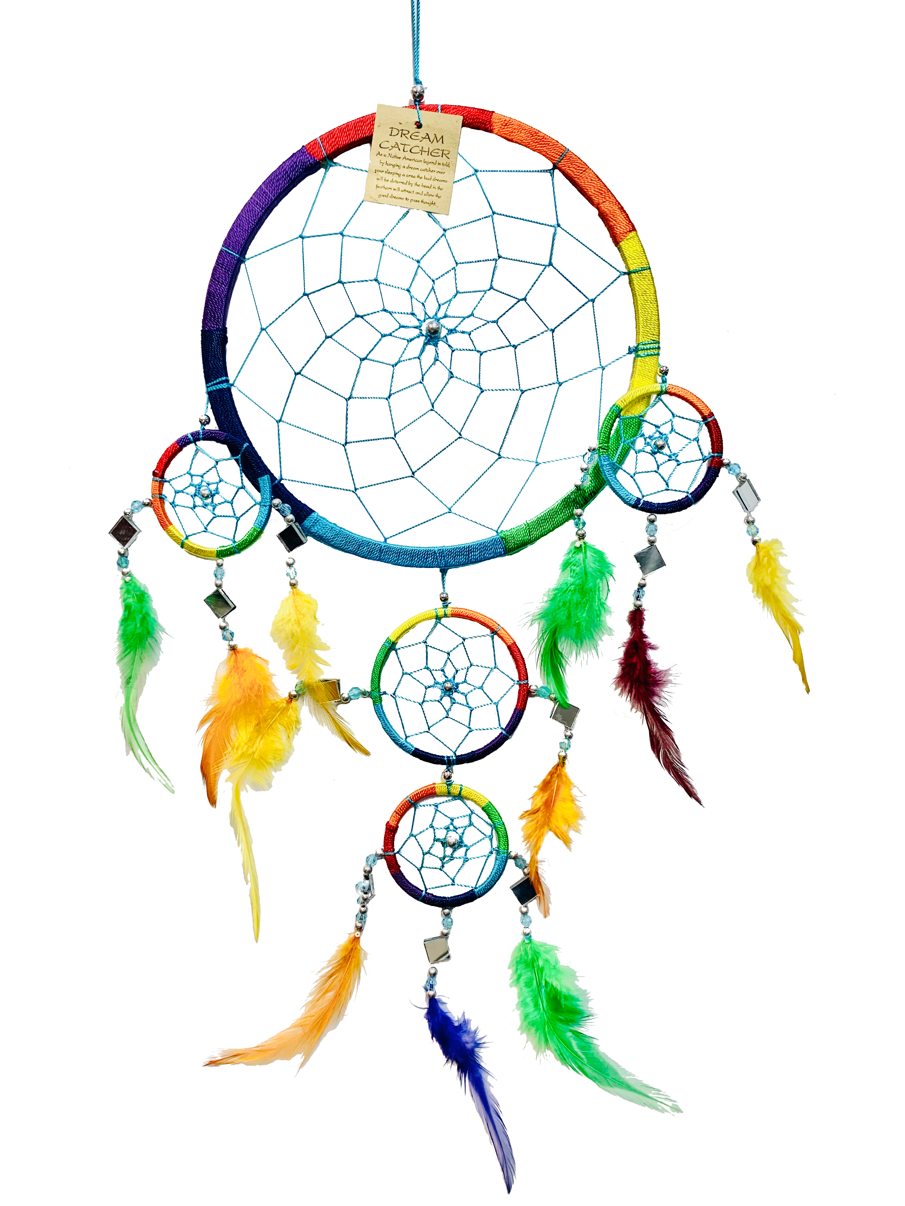 Rainbow Dreamcatcher with Mirror