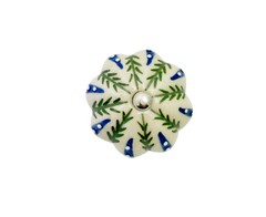 Blue & White Flower Ceramic Door Knobs - Assorted Designs