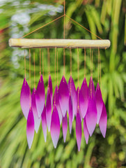 Glass Windchime Mirage - Purple/White