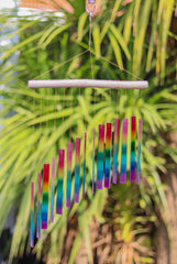 Glass Chime Sloping Rectangle - Rainbow