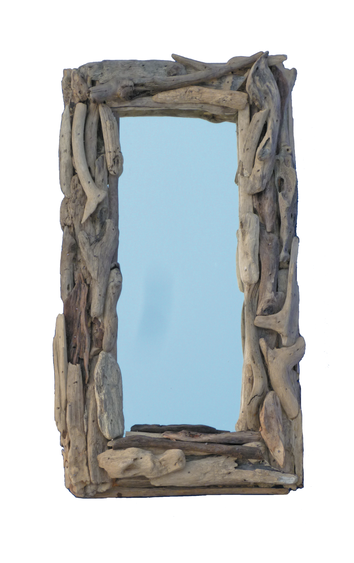 Rectangle Driftwood Mirror 21x40cm