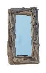 Rectangle Driftwood Mirror 21x40cm